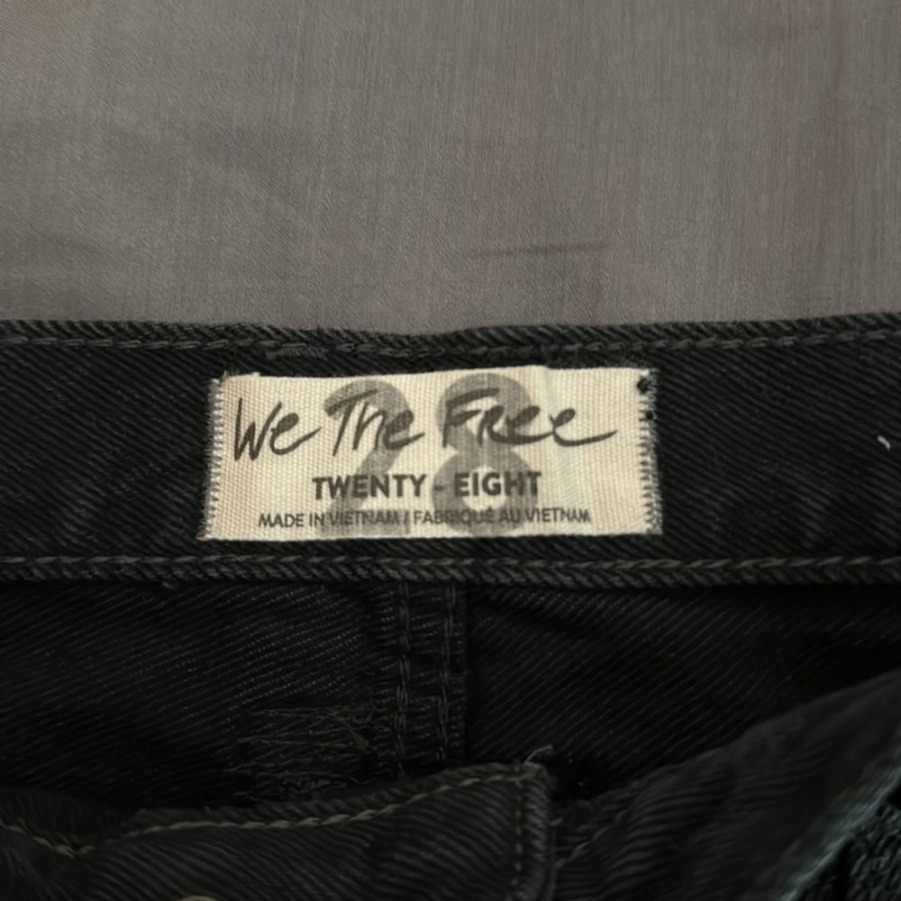 NWT We the free cutoff denim shorts black - Picture 3 of 5